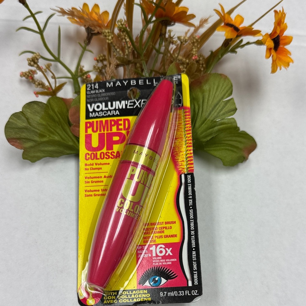 Maybelline Volum' Express Pumped Up Colossal Mascara - 214 Glam Black